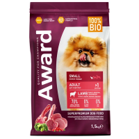 Award Adult Small Dog (ягненок, индейка) в зоомагазине Лепшы Сябар