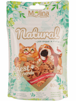 Molina BEST FRIENDS Чипсы из утки и трески, 40 г в зоомагазине Лепшы Сябар