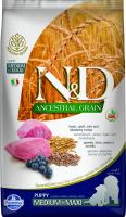 Farmina N&D Ancestral Grain Puppy Medium & Maxi (ягненок, черника) в зоомагазине Лепшы Сябар