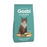 Gosbi Exclusive Sterilized Cat (курица, лосось) в зоомагазине Лепшы Сябар