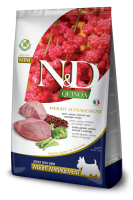 Farmina N&D Quinoa Adult Mini Weight Management (ягненок, киноа, брокколи) в зоомагазине Лепшы Сябар