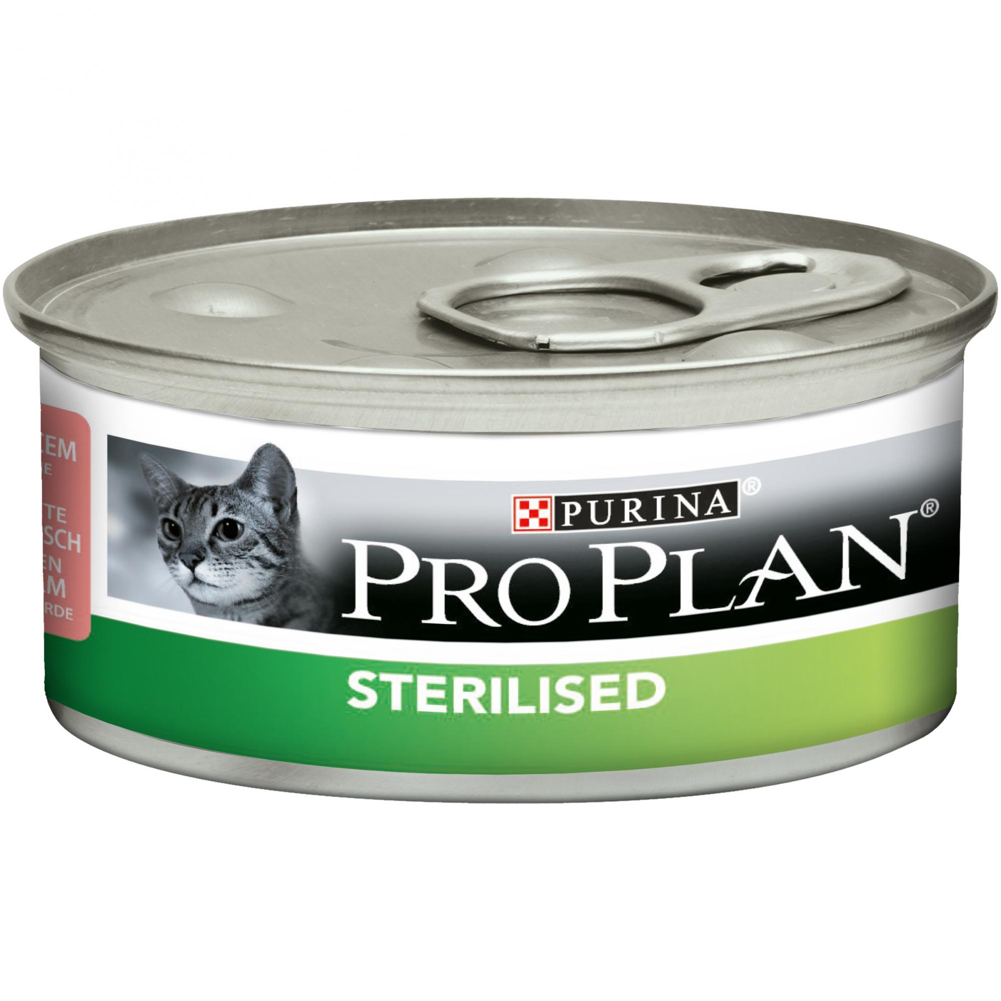Pro plan sterilised влажный. Purina Pro Plan Sterilised консервы. Консервы для кошек Pro Plan Sterilised. Паштет Пурина Проплан для стерилизованных кошек. Проплан консервы для стерилизованных кошек.