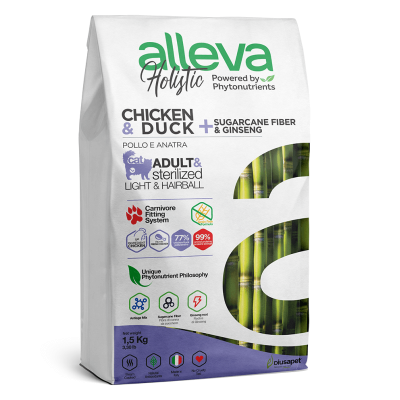 Alleva Holistic Neutered Cat (курица, утка) - 400 г
