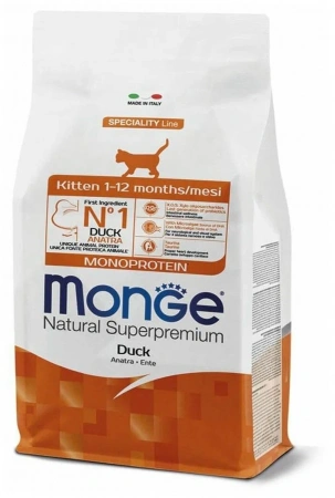 Monge Kitten Speciality Line Monoprotein (утка)  в зоомагазине Лепшы Сябар