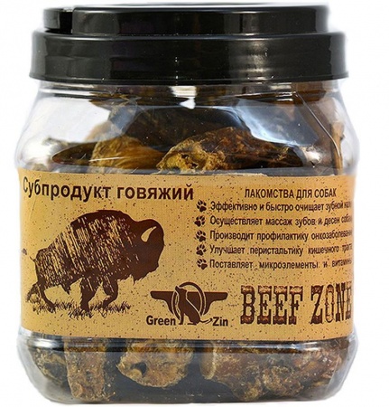 GreenQZin Сушеный говяжий пенис (малый) в зоомагазине Лепшы Сябар