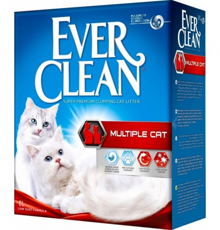 Ever Clean Multiple Cat для нескольких кошек (комкующийся) в зоомагазине Лепшы Сябар
