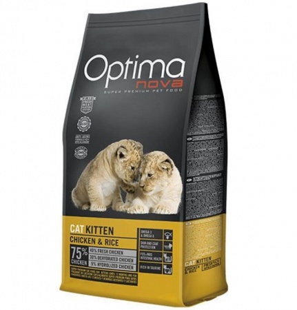 Optima Nova Kitten (курица, рис) в зоомагазине Лепшы Сябар