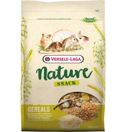 NATURE SNACK CEREALS дополнительный корм для кроликов и мелких домашних животных, 500 гр в зоомагазине Лепшы Сябар