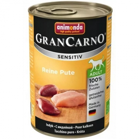 Gran Carno Sensitiv (индейка) в зоомагазине Лепшы Сябар