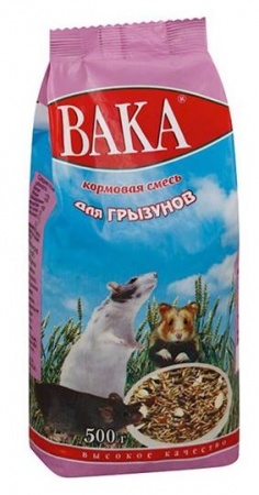 Корм ВАКА "ВК" для грызунов, 500 г в зоомагазине Лепшы Сябар