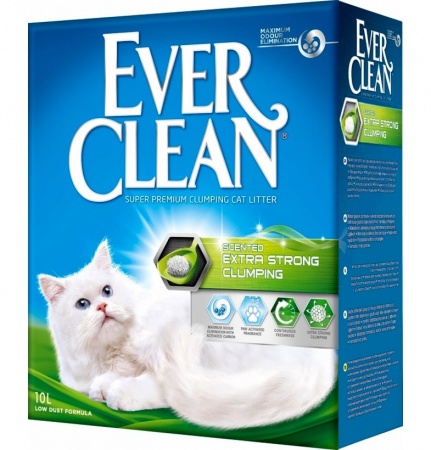 Ever Clean Extra Strong Clumping Scented с ароматизатором (комкующийся) в зоомагазине Лепшы Сябар