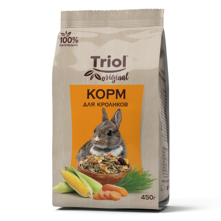 Triol Original Корм для кроликов, 450 г  в зоомагазине Лепшы Сябар