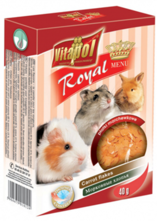 Vitapol Menu Морковные хлопья, 40 г  в зоомагазине Лепшы Сябар