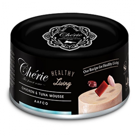 Cherie Healthy Living Мусс (курица с тунцом), 80 г в зоомагазине Лепшы Сябар