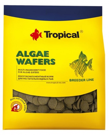 BREEDER LINE ALGAE WAFERS (чипсы) многокомпонентный корм для растительноядных рыб в зоомагазине Лепшы Сябар