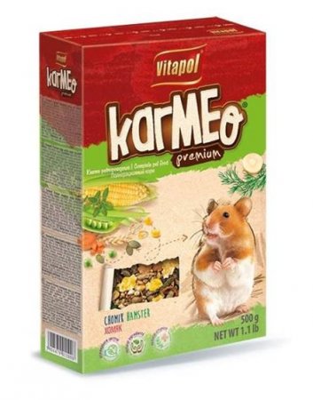 Корм Vitapol для хомяков Karmeo, основной рацион, 500 г в зоомагазине Лепшы Сябар