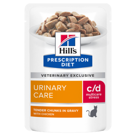 Hill's Prescription Diet c/d Multicare Urinary Stress (курица), 85 г в зоомагазине Лепшы Сябар